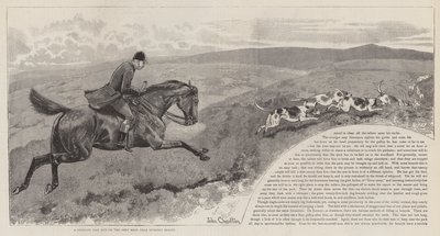 The Chase of the Wild Red Deer on Exmoor by John Charlton